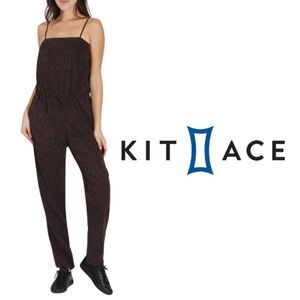 Kit + Ace City Silk Onesie Relaxed Fit Jumpsuit Brushed Camo Dark Purple - 18.5"
